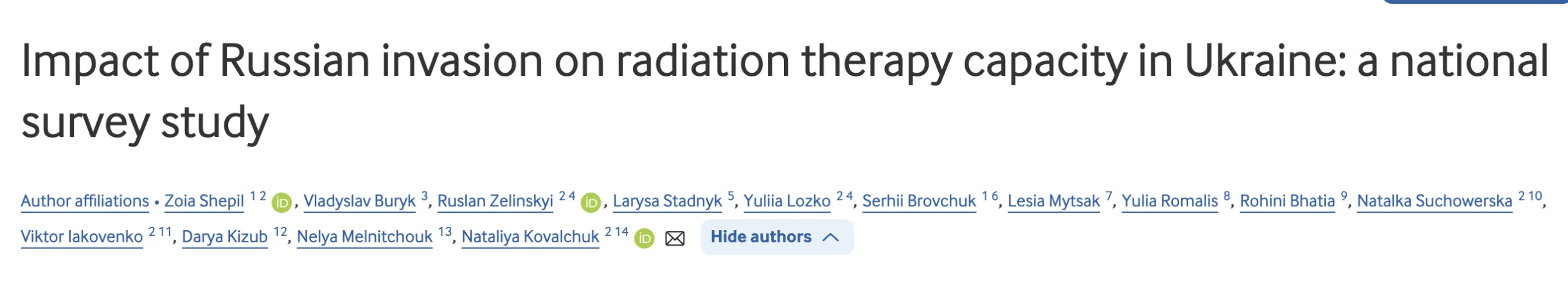 Nataliya Kovalchuk: The Remarkable Resilience and Modernization of Radiation Oncology in Ukraine