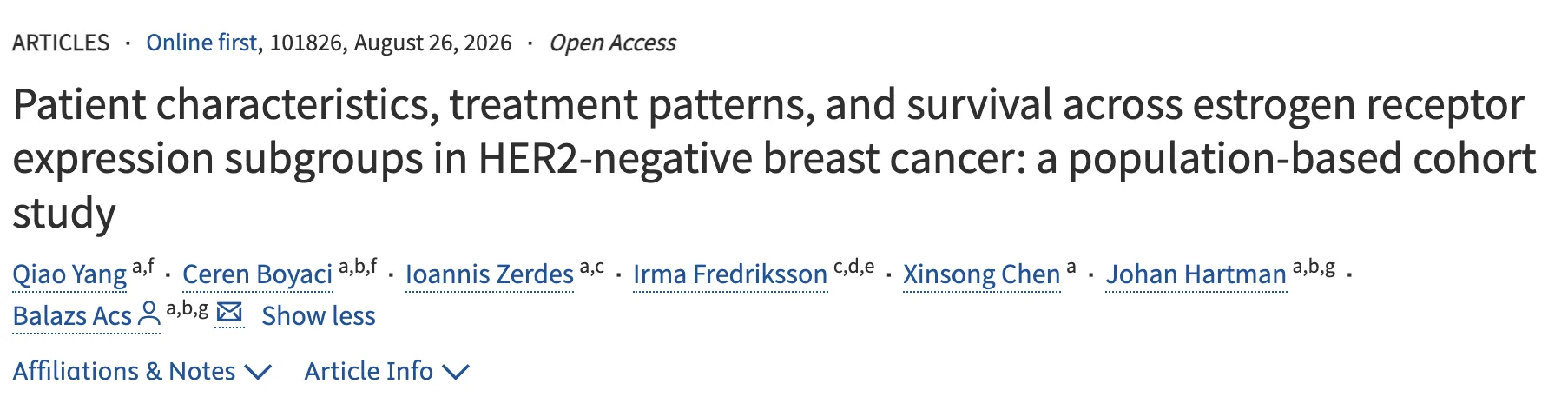 Balázs Ács: Beyond ER-Positive vs ER-Negative in Breast Cancer