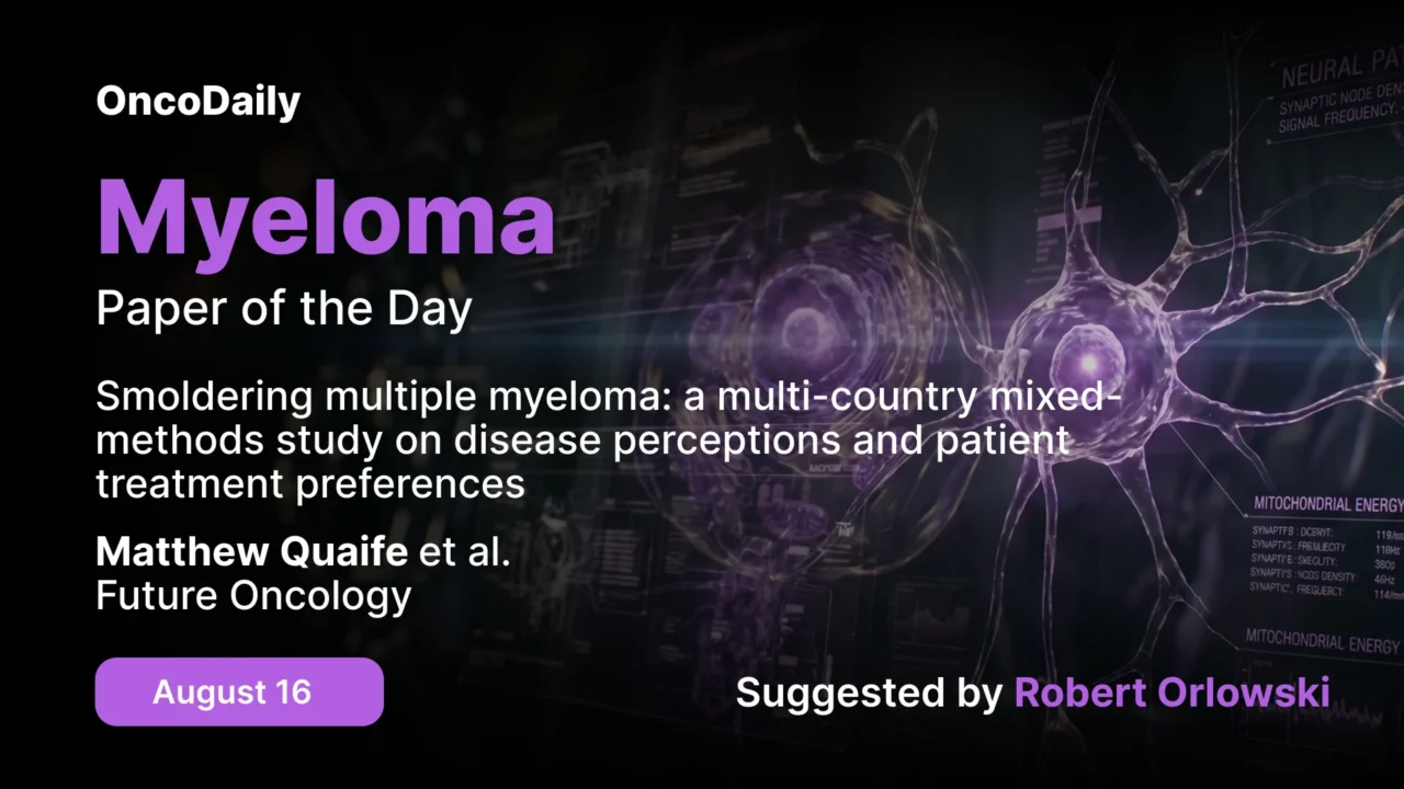 Myeloma Paper of the Day, August 16th, Suggested by Robert Orlowski