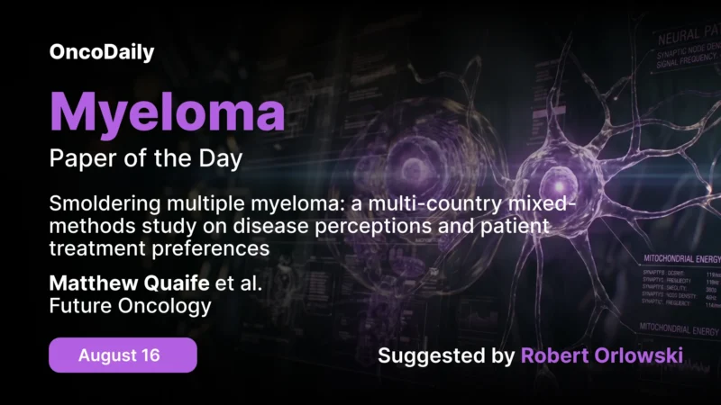 Myeloma Paper of the Day, August 16th, Suggested by Robert Orlowski