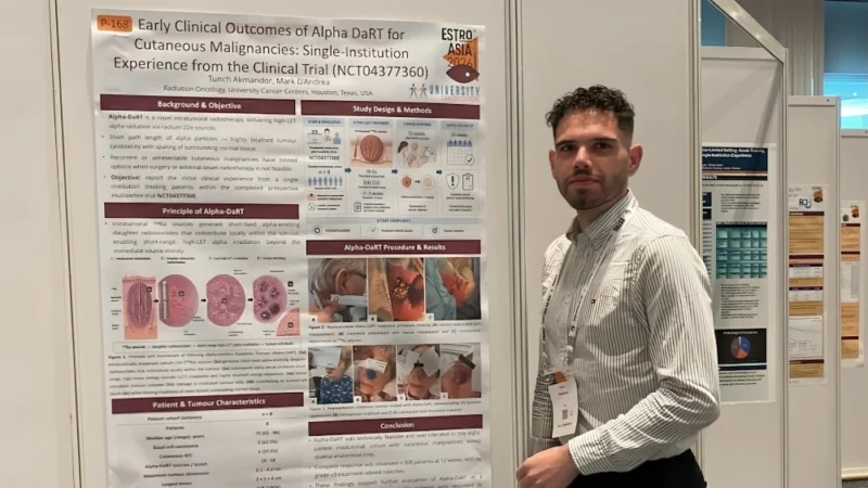 Tunch Akmandor: Early Clinical Outcomes of Alpha DaRT for Cutaneous Malignancies at ESTRO Meets Asia 2026