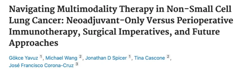 Oscar Arrieta Analyzes Neoadjuvant vs Perioperative Immunotherapy in NSCLC