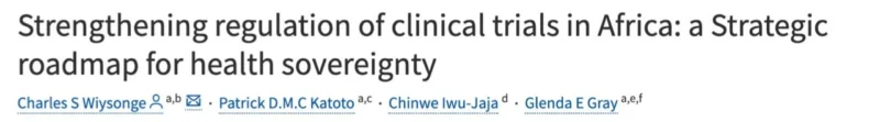 Accelerating Clinical Trial Approvals Across Africa - Global Health Otherwise 2 Accelerating Clinical Trial Approvals Across Africa - Global Health Otherwise