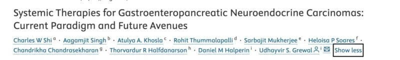 Nicholas Hornstein: New Hope Beyond Platinum Chemotherapy in Rare Neuroendocrine Cancers 2 Nicholas Hornstein: New Hope Beyond Platinum Chemotherapy in Rare Neuroendocrine Cancers