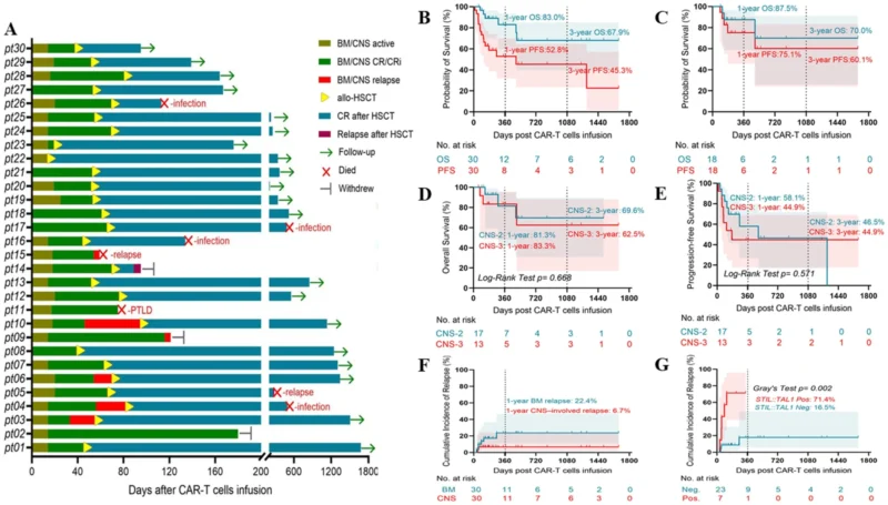 Anti-CD7 CAR T-Cell Therapy Shows Promising CNS Activity in Relapsed or Refractory T-ALL/LBL 2 Anti-CD7 CAR T-Cell Therapy Shows Promising CNS Activity in Relapsed or Refractory T-ALL/LBL