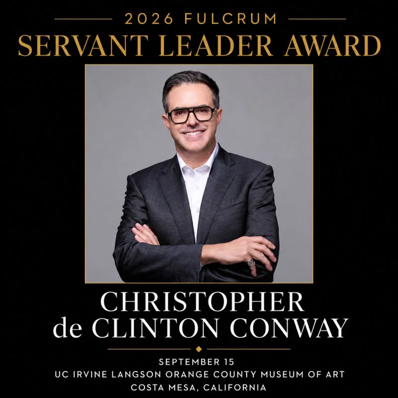 Christopher de Clinton Conway Named 2026 Fulcrum Servant Leader Award Recipient 2 Christopher de Clinton Conway Named 2026 Fulcrum Servant Leader Award Recipient