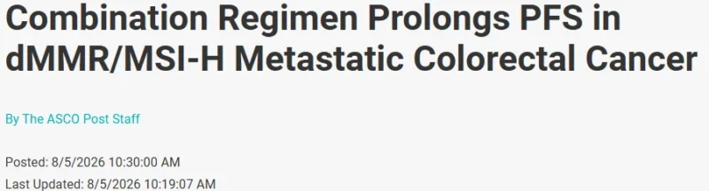 Miguel Bronchud: Does More Drugs Mean Better Outcomes in dMMR Colorectal Cancer?