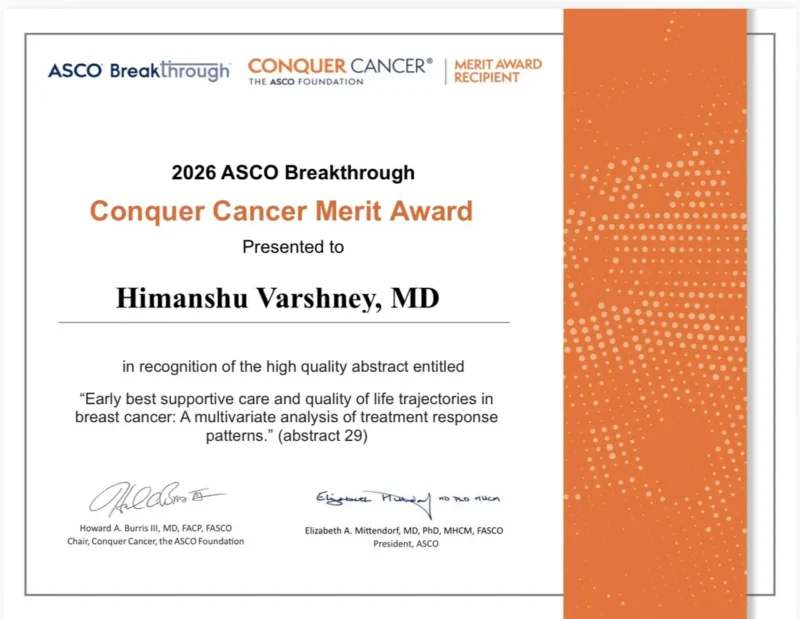 Himanshu Varshney: From Breast Cancer Research to ASCO Breakthrough 2026 Recognition 3 Himanshu Varshney: From Breast Cancer Research to ASCO Breakthrough 2026 Recognition