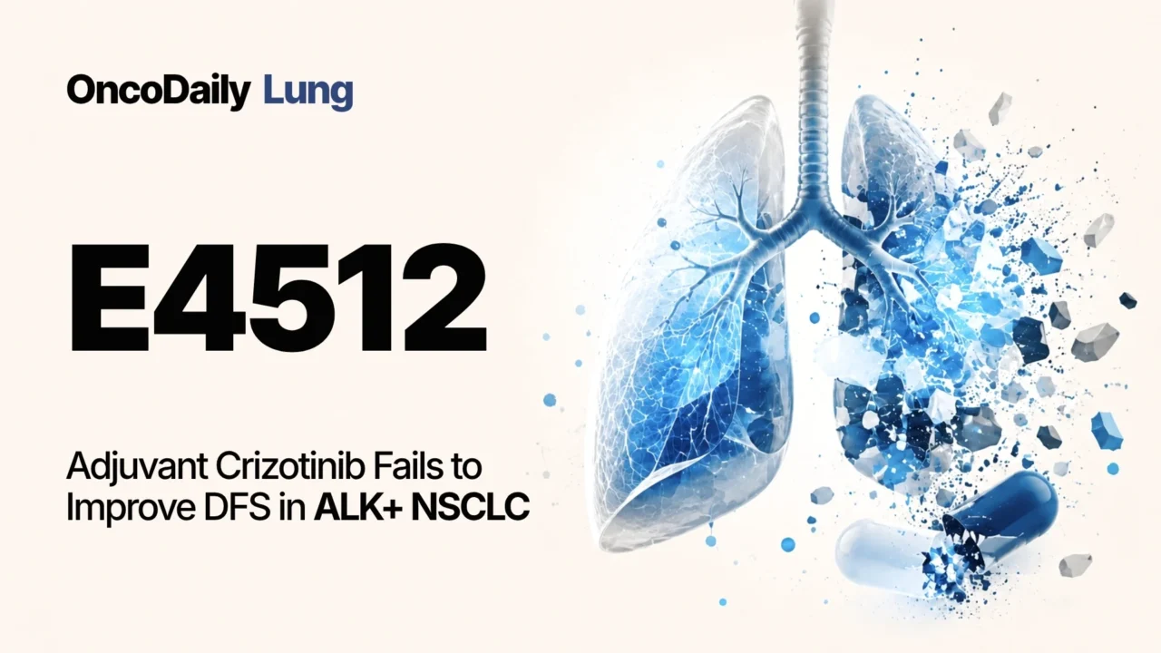 Adjuvant Crizotinib Fails in Resected ALK-Positive NSCLC: What E4512 Tells Us About Targeted Therapy in Early Disease