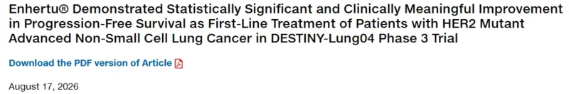 Paolo Tarantino: T-DXd Improves PFS in First-Line HER2-Mutant NSCLC 2 Paolo Tarantino: T-DXd Improves PFS in First-Line HER2-Mutant NSCLC