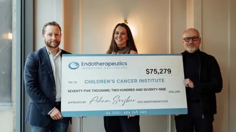 Children’s Cancer Institute: We’re Grateful to Endotherapeutics for Their Partnership and Generosity
