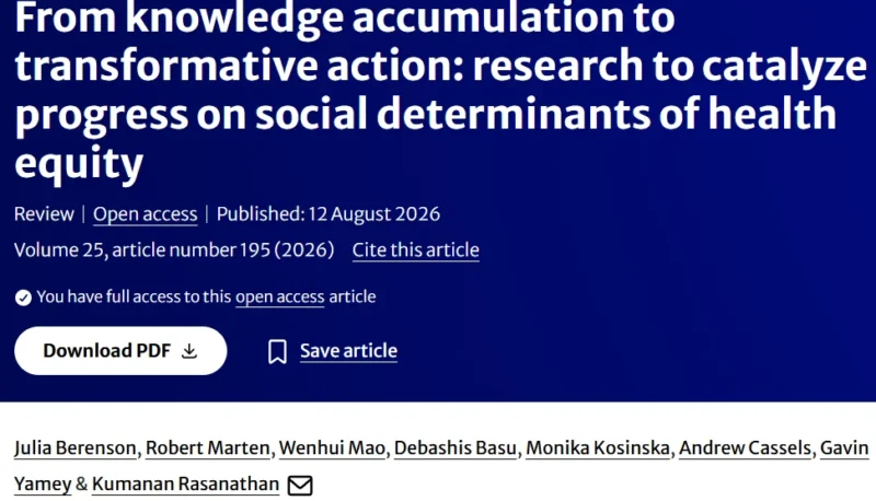 Social Determinants Research: Why Hasn’t It Reduced Health Inequities? - Global Health Otherwise