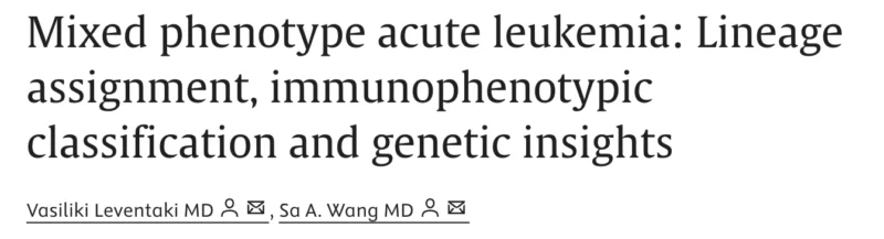 Suggested Articles on Leukemia and Hematopathology Shared by Sanam Loghavi 5 Suggested Articles on Leukemia and Hematopathology Shared by Sanam Loghavi