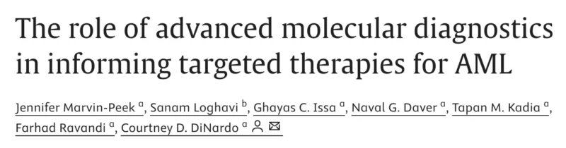 Suggested Articles on Leukemia and Hematopathology Shared by Sanam Loghavi 10 Suggested Articles on Leukemia and Hematopathology Shared by Sanam Loghavi