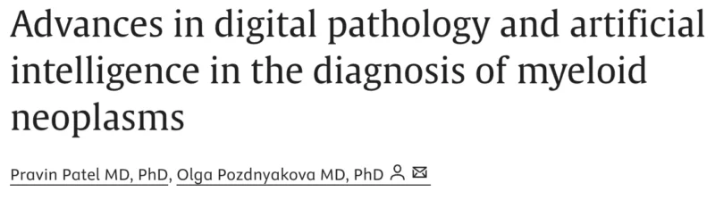 Suggested Articles on Leukemia and Hematopathology Shared by Sanam Loghavi 15 Suggested Articles on Leukemia and Hematopathology Shared by Sanam Loghavi