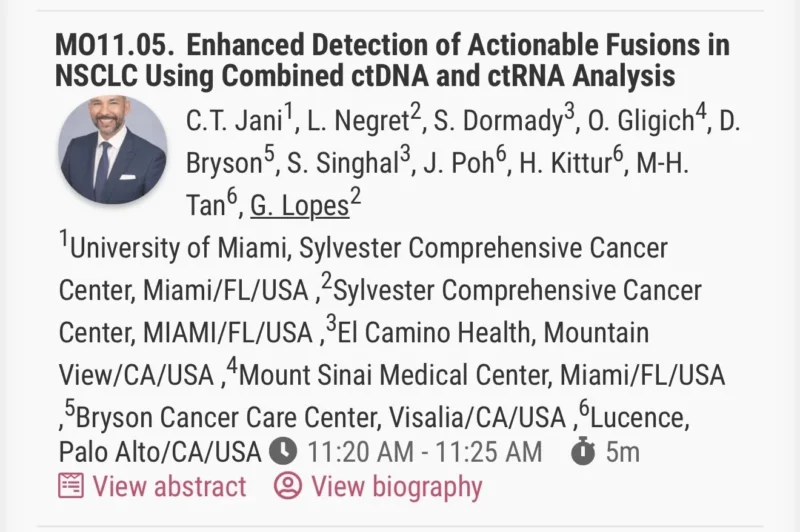 Gilberto Lopes: Looking Forward to Meeting You in Seoul at WCLC26 2 Gilberto Lopes