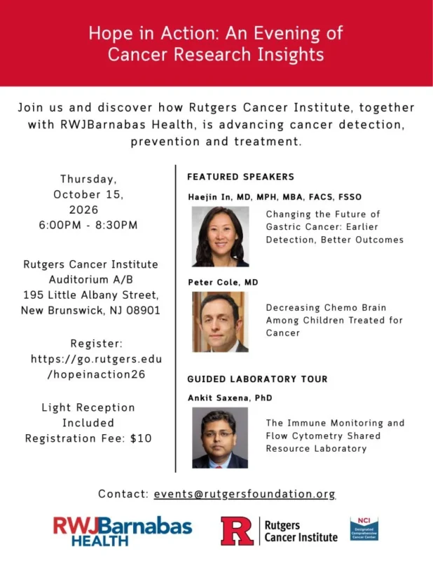 Rutgers Cancer Institute Showcases Research Shaping the Future of Cancer Care