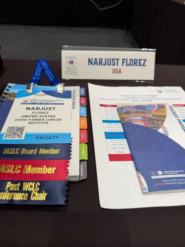 Narjust Florez: Honored to Serve on the IASLC Board of Directors 2 Narjust Florez: Honored to Serve on the IASLC Board of Directors
