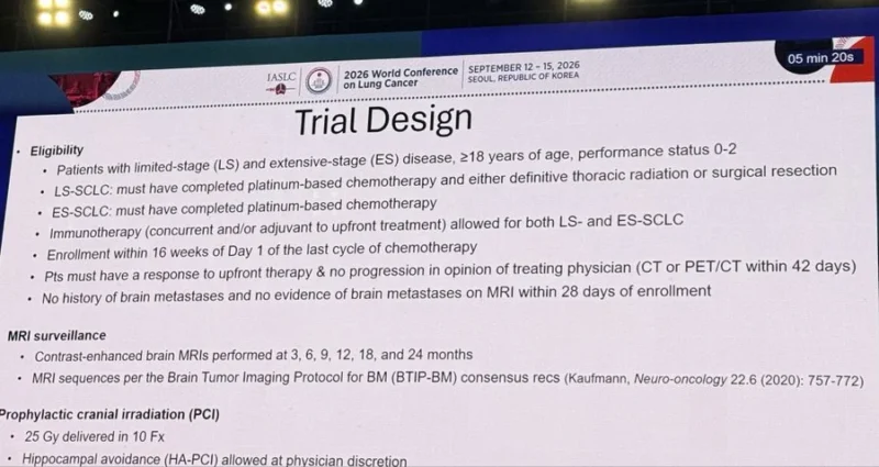 Tom John: Rethinking PCI in Small-Cell Lung Cancer