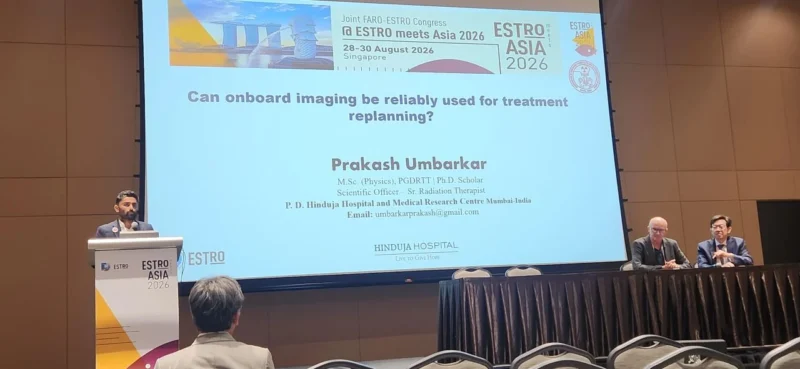 Prakash Umbarkar: Honored and Grateful to have had the Opportunity to Present at ESTRO Meets Asia 2026 Singapore 2 Prakash Umbarkar