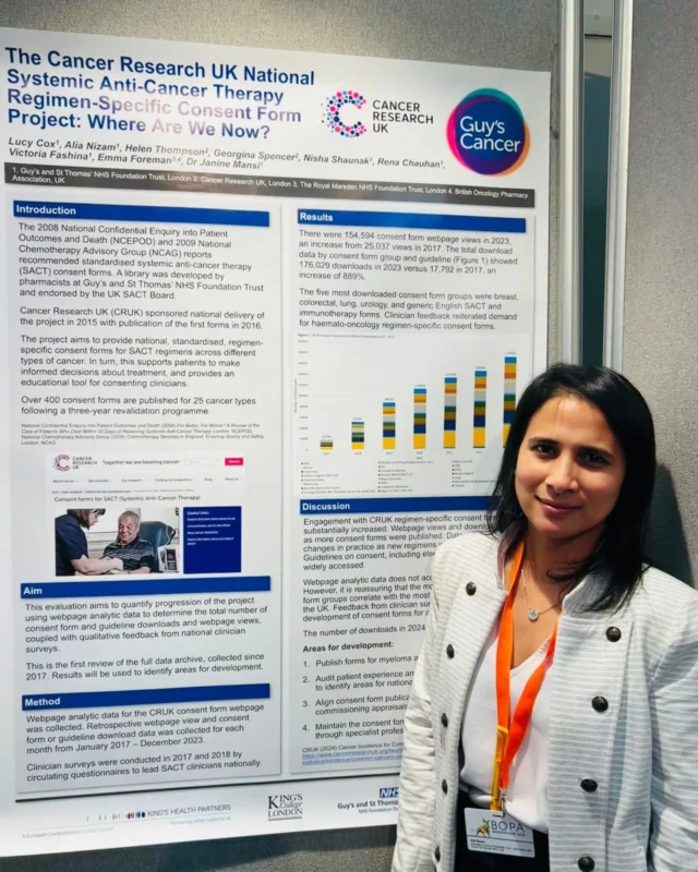 10 Years of Advancing National SACT Consent Forms - CRUK