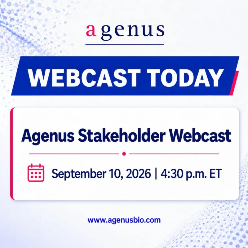 September Stakeholder Webcast on ROBBIN Phase 3 and Neoadjuvant Immunotherapy - Agenus 2 Agenus
