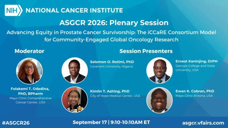 Solomon Rotimi: How Our Science is Contributing to Reducing the Burden of Prostate Cancer 2 Solomon Rotimi
