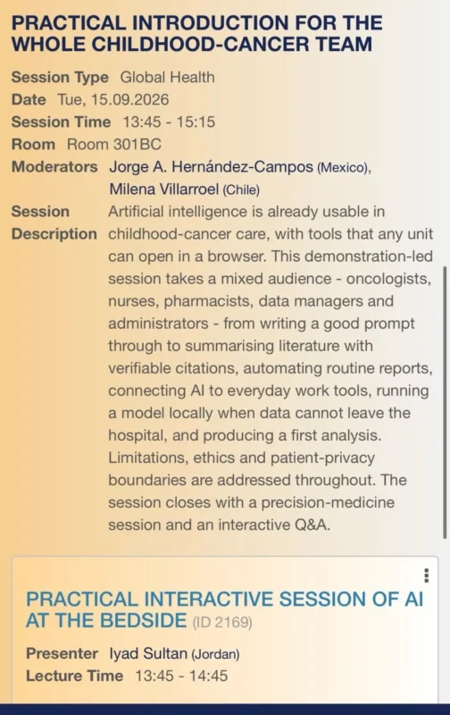 Iyad Sultan: Bringing AI to the Bedside at SIOP 2 Iyad Sultan
