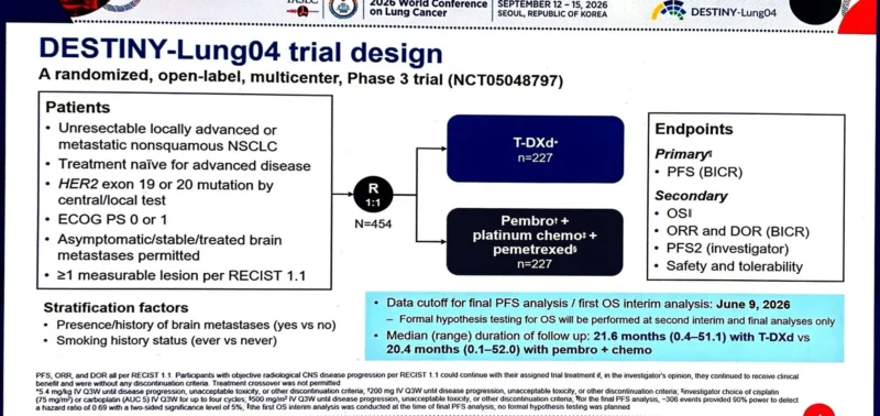 Thomas Newsom-Davis: DESTINY-Lung04 and the 1L HER2 NSCLC Landscape at WCLC26 2 Thomas Newsom-Davis