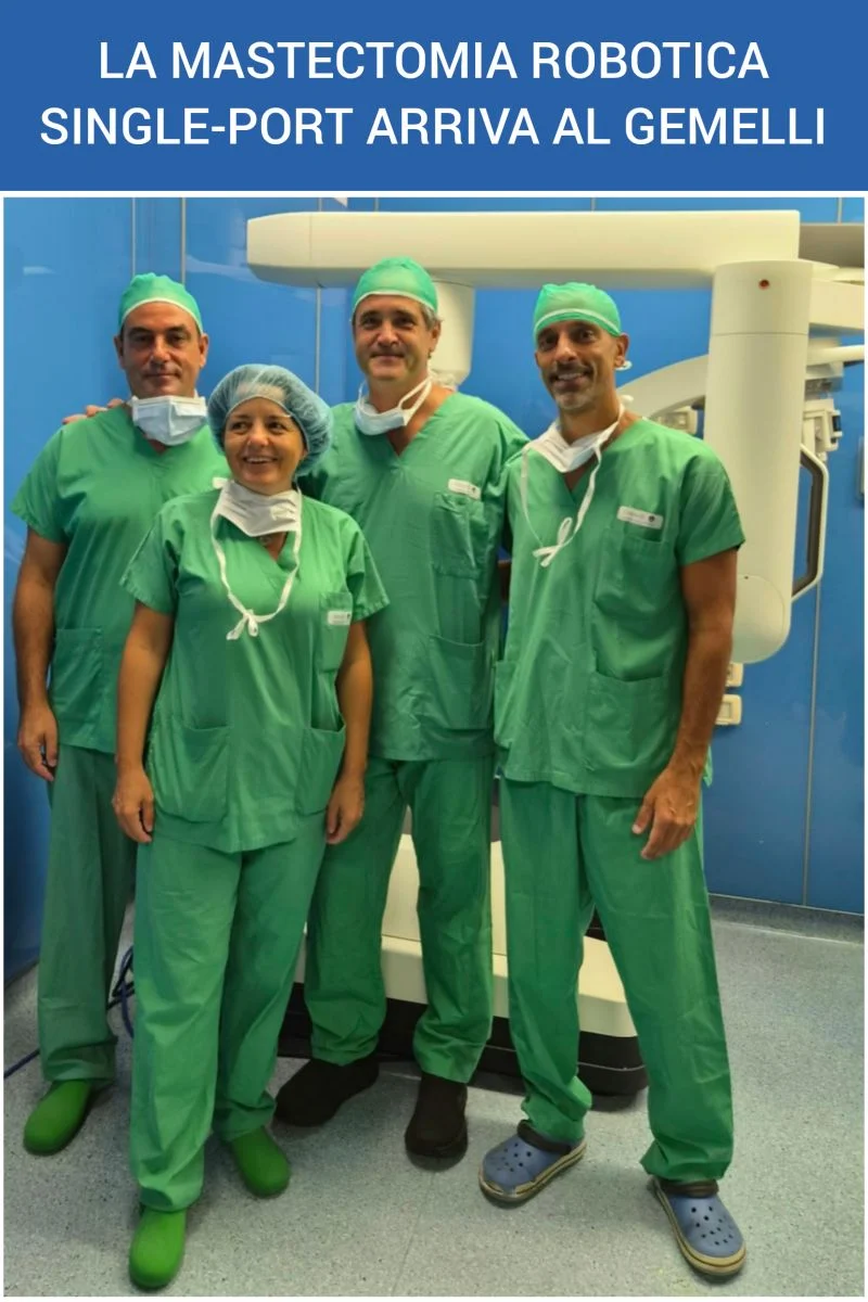 Gianluca Franceschini: Single-port Robotic Mastectomy Arrives at the Gemelli Polyclinic