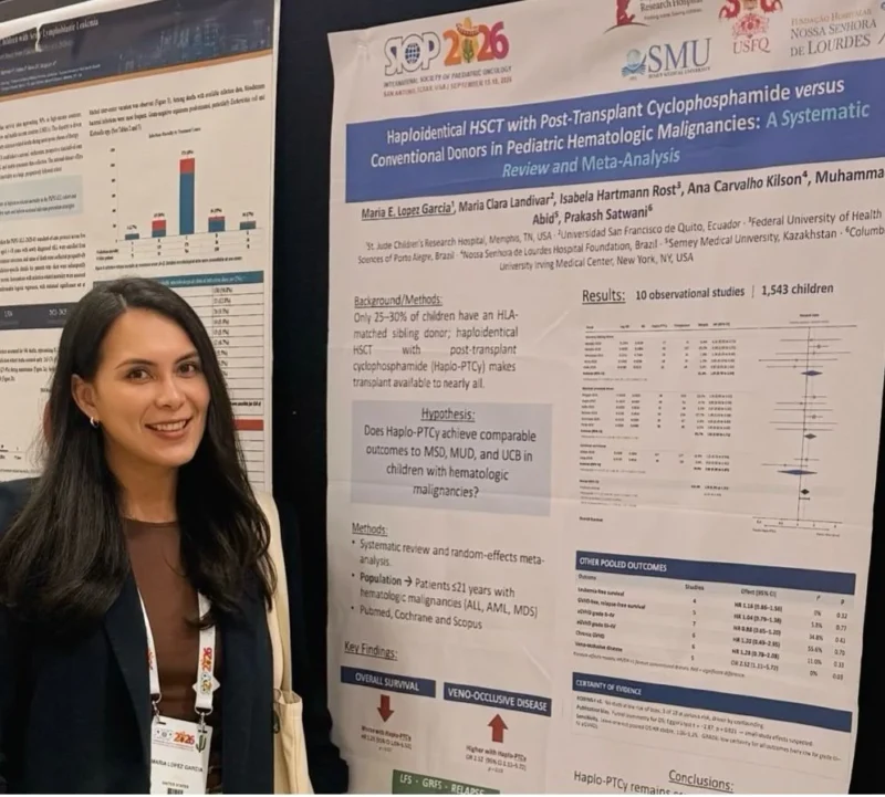 Maria E. Lopez Garcia: SIOP 2026 Study Evaluates Haplo-PTCy Transplantation in Pediatric Malignancies