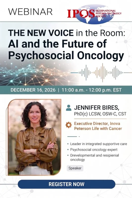 The New Voice in the Room, AI and the Future of Psychosocial Oncology - IPOS 2 IPOS