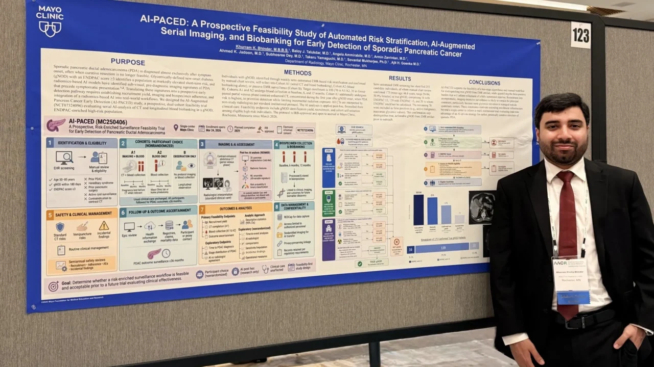Khurram Khaliq Bhinder: Honored to Receive the AACR Scholar-in-Training Award for AI-PACED