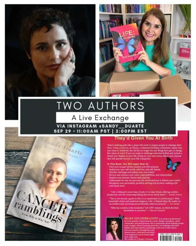 Sandy Duarte: Two Cancer Survivors Come Together for a Conversation About Life 2 Sandy Duarte