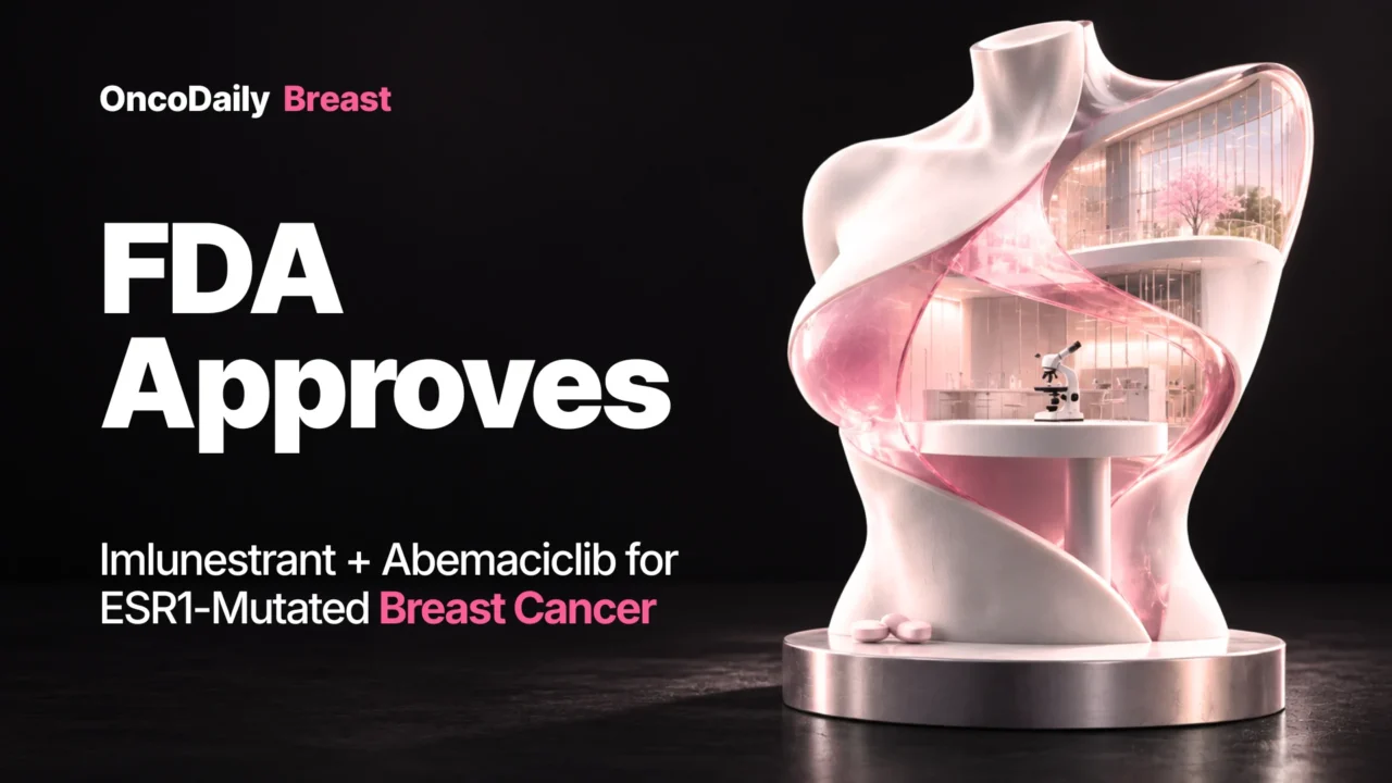 FDA Approves Imlunestrant Plus Abemaciclib for ESR1-Mutated Advanced Breast Cancer After Endocrine Therapy