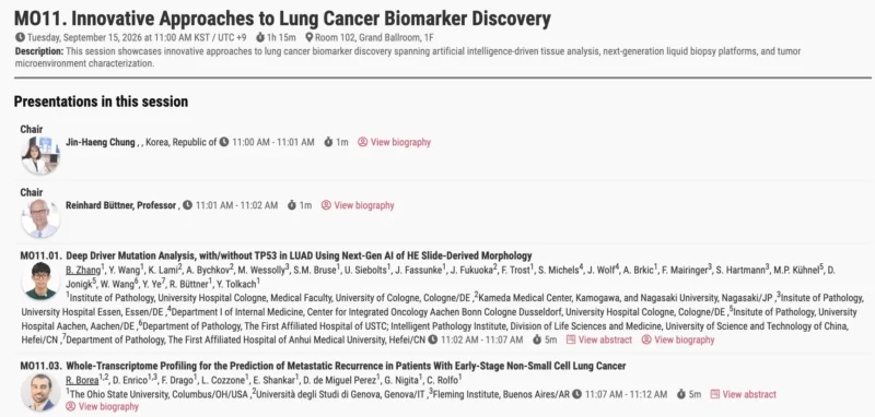 Roberto Borea: Study on NSCLC Metastatic Recurrence Prediction Selected for WCLC 2026 2 Roberto Borea