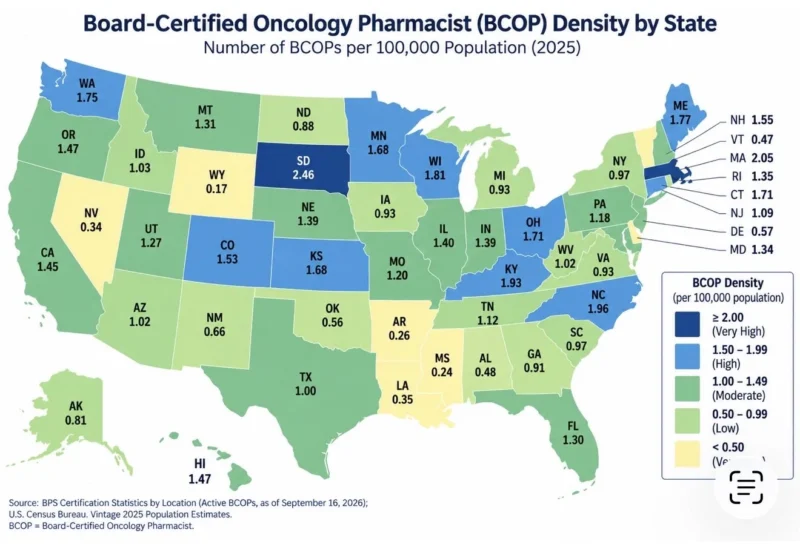 Al-Ola A Abdallah: Striking Geographic Disparity in the Oncology Workforce Looking at BCOPs 2 Al-Ola A Abdallah