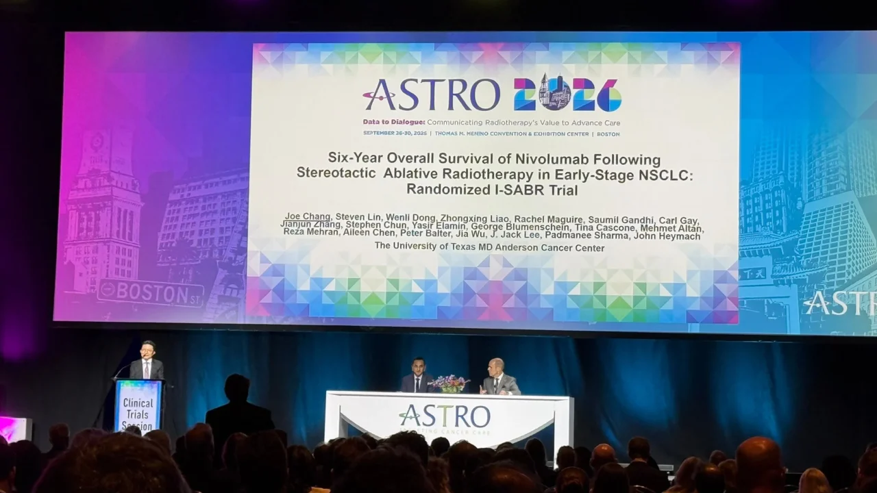 Joe Y Chang։ I-SABR Phase II Study Shows Improved Overall Survival With Immunotherapy Added to SABR in Early-Stage NSCLC