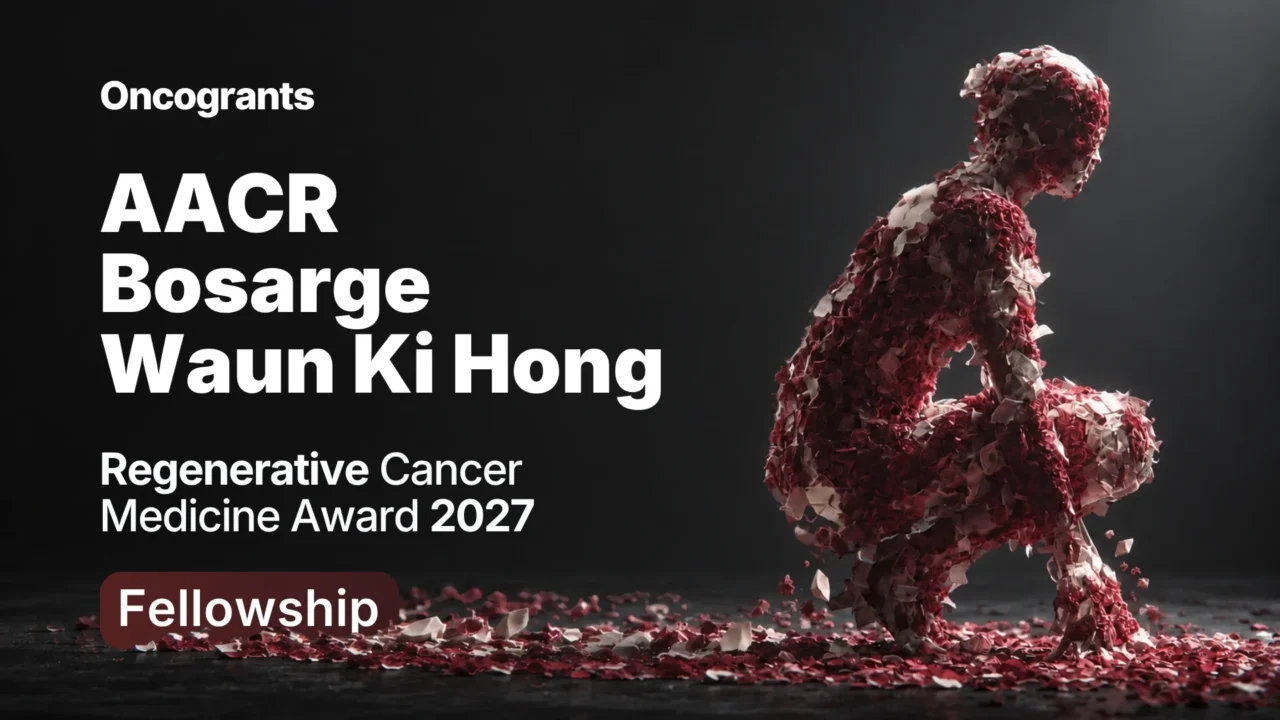 AACR Bosarge–Waun Ki Hong Regenerative Cancer Medicine Award 2027