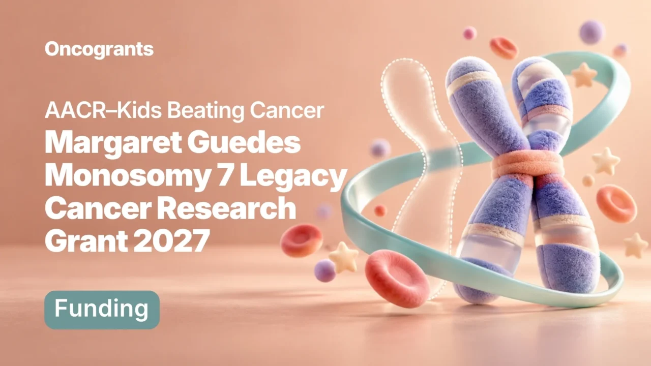 AACR–Kids Beating Cancer Margaret Guedes Monosomy 7 Legacy Cancer Research Grant 2027
