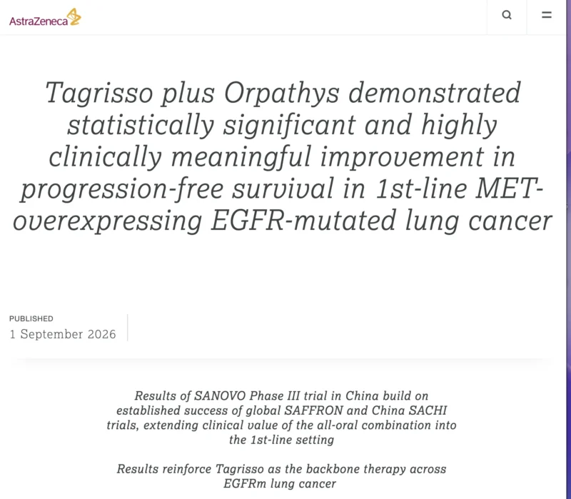 SANOVO: Osimertinib Plus Savolitinib Moves MET-Directed Therapy Into First-Line EGFR-Mutated NSCLC 2 SANOVO