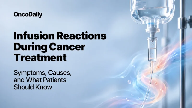 Infusion Reactions During Cancer Treatment: Symptoms, Causes, and What Patients Should Know