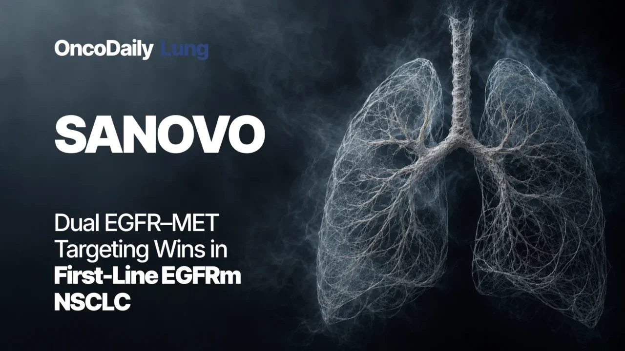 SANOVO: Osimertinib Plus Savolitinib Moves MET-Directed Therapy Into First-Line EGFR-Mutated NSCLC