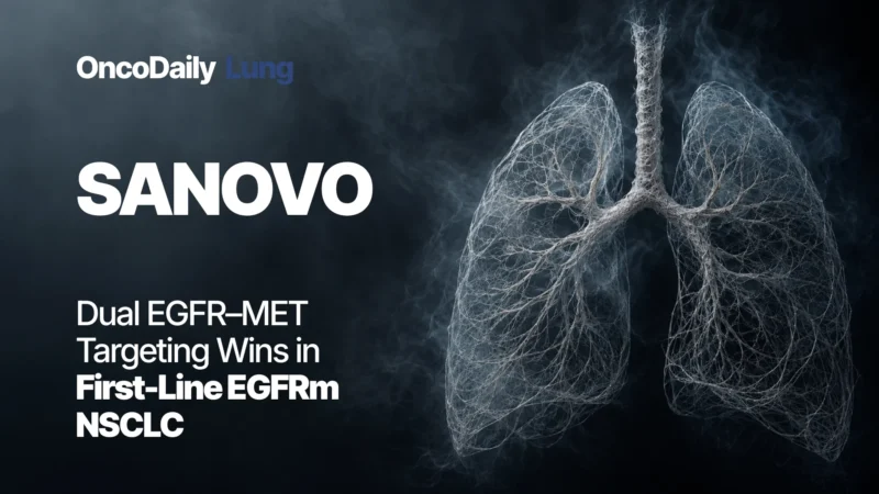 SANOVO: Osimertinib Plus Savolitinib Moves MET-Directed Therapy Into First-Line EGFR-Mutated NSCLC
