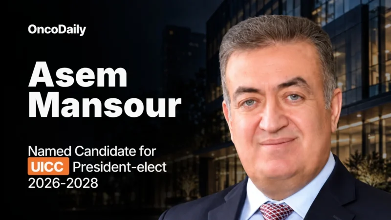Asem Mansour Named Candidate for UICC President-elect 2026–2028