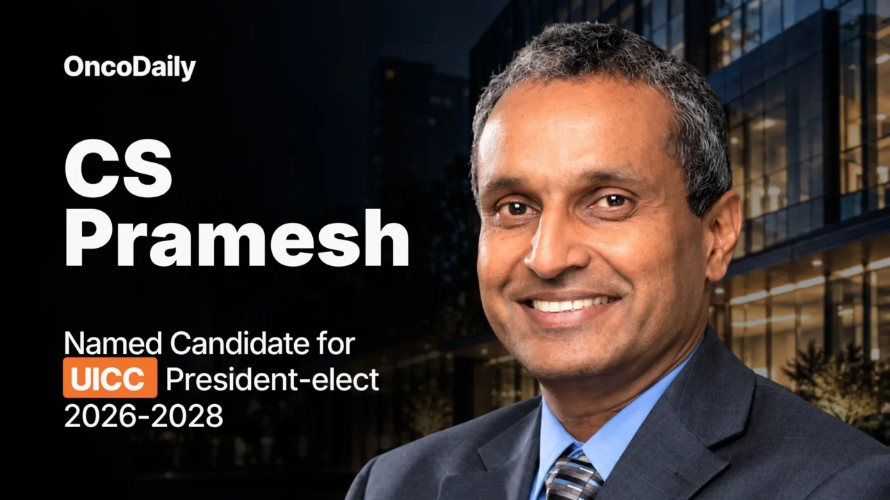 C S Pramesh Named Candidate for UICC President-elect 2026–2028