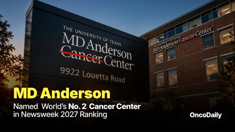 MD Anderson Cancer Center Ranked No. 2 Cancer Center Worldwide in Newsweek 2027 Ranking