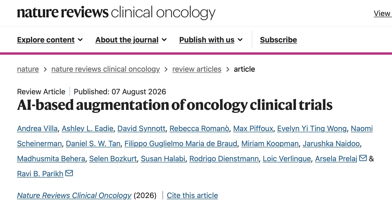 Zhaohui Su: AI Can Help Make Oncology Trials More Efficient, Scalable and Accessible 2 Zhaohui Su: AI Can Help Make Oncology Trials More Efficient, Scalable and Accessible