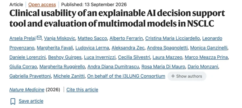 Arsela Prelaj: Real-world Multimodal AI Models for Immunotherapy Outcome Prediction