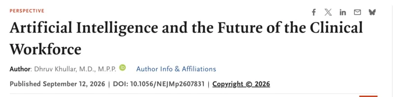 Eric Topol: The 3 Reasons Why AI Won’t Reduce Clinician Jobs